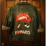 1Pcs embroidered clothes sew on patches lipstick red lips sequined clothing applique for shoes hats clothes decorations