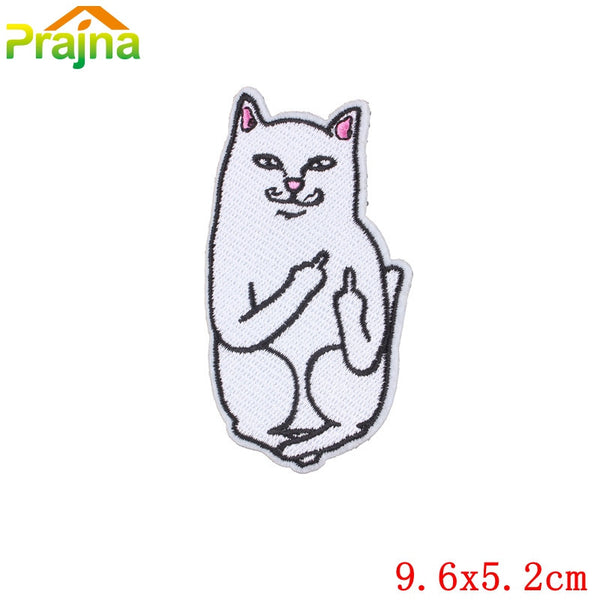 1PCS Anime Space Unicorn Cat Patch Iron Sew On Cartoon Patches Rainbow Cute Cheap Embroidered Patches For Clothes Stickers Badge