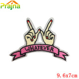 1PCS Anime Space Unicorn Cat Patch Iron Sew On Cartoon Patches Rainbow Cute Cheap Embroidered Patches For Clothes Stickers Badge
