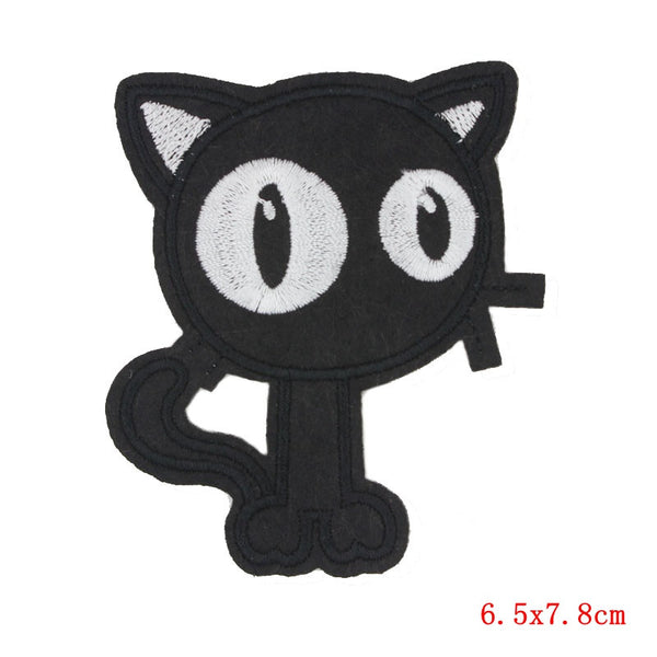 1PCS Anime Space Unicorn Cat Patch Iron Sew On Cartoon Patches Rainbow Cute Cheap Embroidered Patches For Clothes Stickers Badge