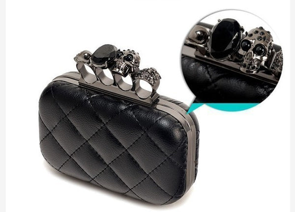 Skull-en Knuckles Clutch