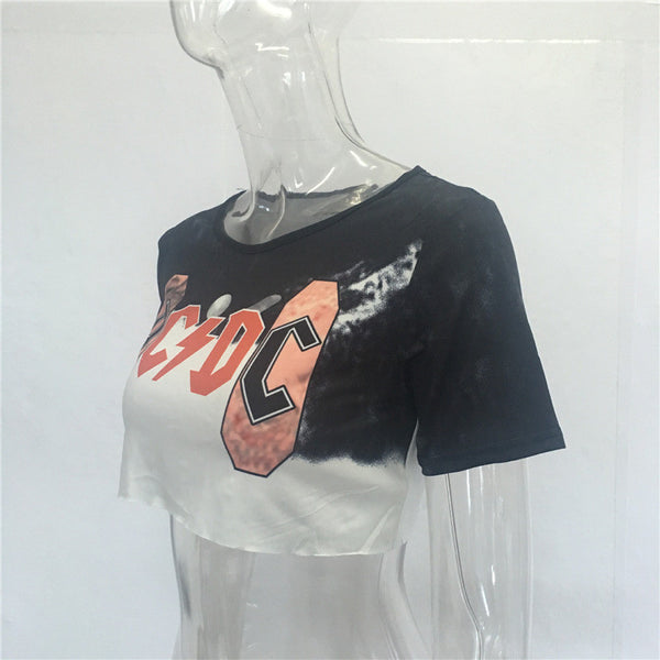 AC/DC Crop Top T