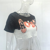 AC/DC Crop Top T