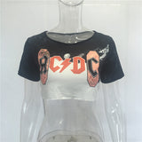 AC/DC Crop Top T