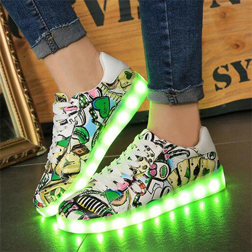 LED Light It Up - Graphic Print/Graffiti Collection