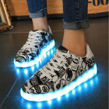 LED Light It Up - Graphic Print/Graffiti Collection