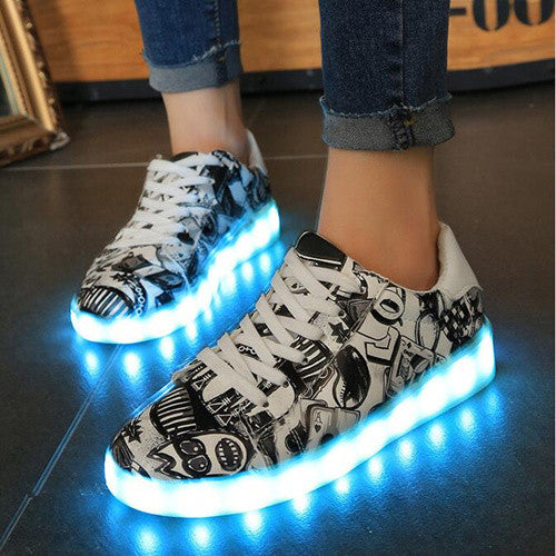 LED Light It Up - Graphic Print/Graffiti Collection