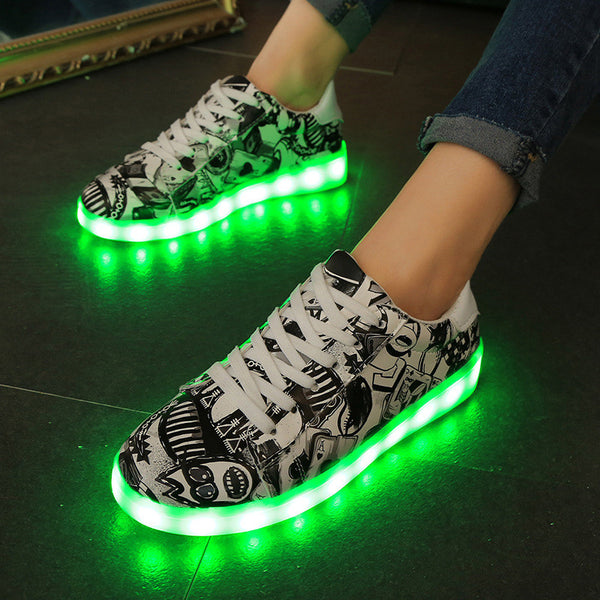 LED Light It Up - Graphic Print/Graffiti Collection