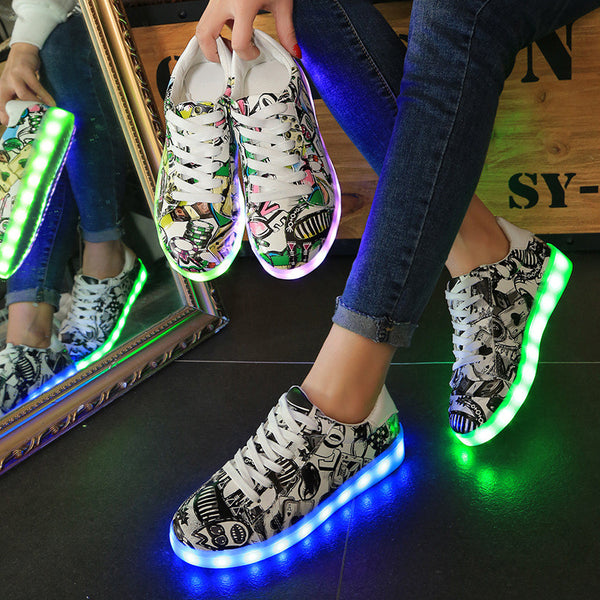 LED Light It Up - Graphic Print/Graffiti Collection