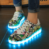 LED Light It Up - Graphic Print/Graffiti Collection