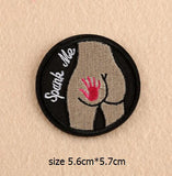 2017 new Embroidery Iron ON Patches Super Delicate Embroidered Beauty Round Punk Style Design Pop US and sew on are available
