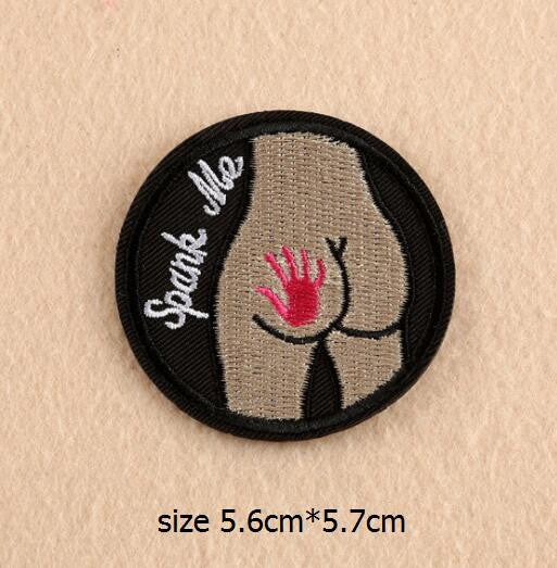 2017 new Embroidery Iron ON Patches Super Delicate Embroidered Beauty Round Punk Style Design Pop US and sew on are available