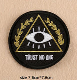 2017 new Embroidery Iron ON Patches Super Delicate Embroidered Beauty Round Punk Style Design Pop US and sew on are available