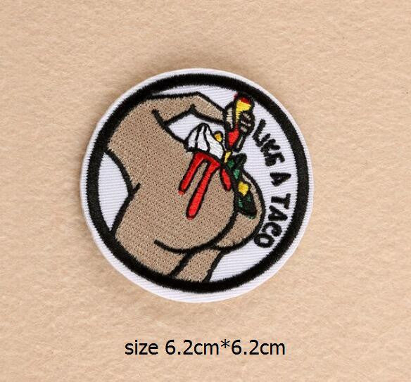 2017 new Embroidery Iron ON Patches Super Delicate Embroidered Beauty Round Punk Style Design Pop US and sew on are available