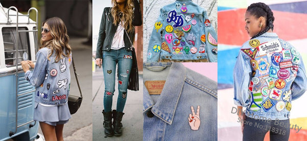 3 PCS Love lollipop Clothes Embroidered Iron on Patches for Clothing DIY Stripes Motif Appliques parches bordados 7*3.5 CM @I4