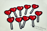3 PCS Love lollipop Clothes Embroidered Iron on Patches for Clothing DIY Stripes Motif Appliques parches bordados 7*3.5 CM @I4