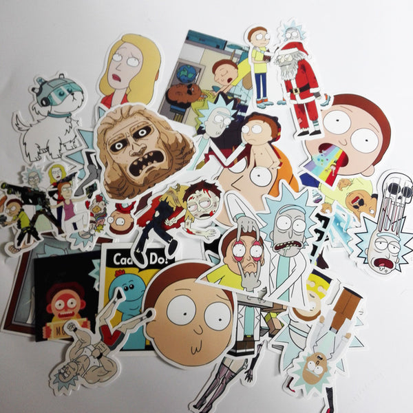 35 Pcs -  Rick and Morty Stickers
