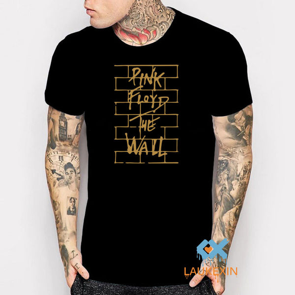 Pink Floyd Gold/Black Print T