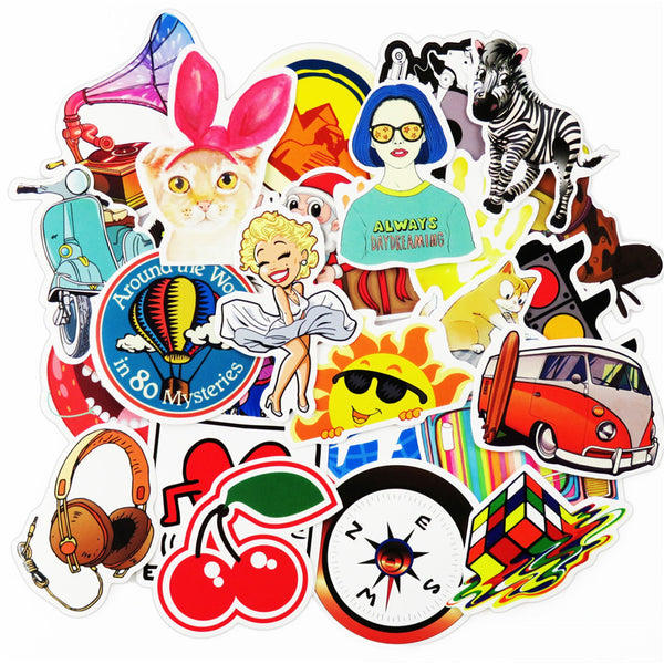 50 Pcs Mixed Stickers Batch # 3