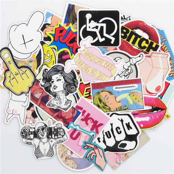 50 Pcs Mixed Stickers Batch # 4