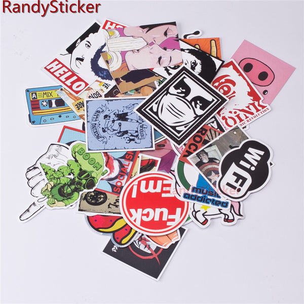 50 Pcs Mixed Stickers Batch # 1
