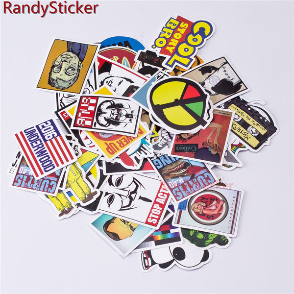 50 Pcs Mixed Stickers Batch # 1