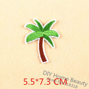8 Pcs/Lot Plant Cactus Embroidered Iron on Patches for Clothing DIY Apparel Accessories Lollipop Sticker Appliques Badge @I