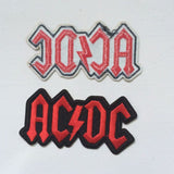 ACDC AC/DC Music Band Logo patch Rock Heavy Metal Punk Music Band Logo Patch Sew Iron on Embroidered Badge Sign Costume Gift