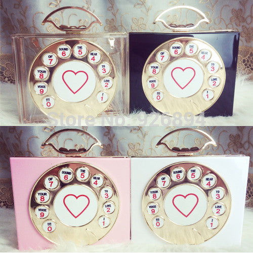 Rotary Dial Phone Perfume Shaped Clutch Realness