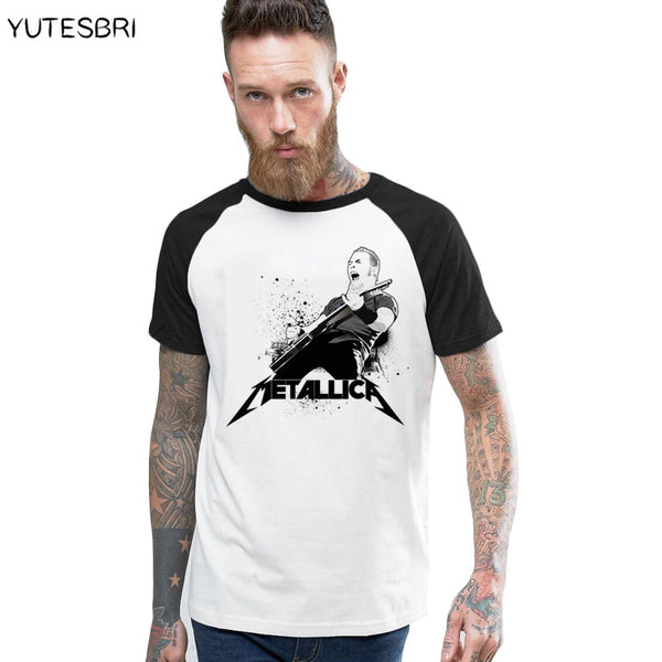Summer Classic Heavy Metal Metallica Design Rock T-shirts Casual Cotton T Shirt Hipster Men Hip Hop Tshirt