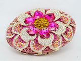 Jewel Encrusted Flower-gasm Clutch