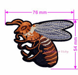 Sewing Clothes Gun Patch Iron On Embroidery Patches Hotfix Applique Motifs Sew On Garment Stickers Crown Bee Donut Bomb Cool New
