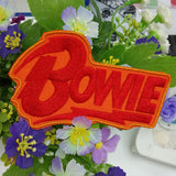 David Bowie red/yellow flash iron-on/sew-on cloth patch