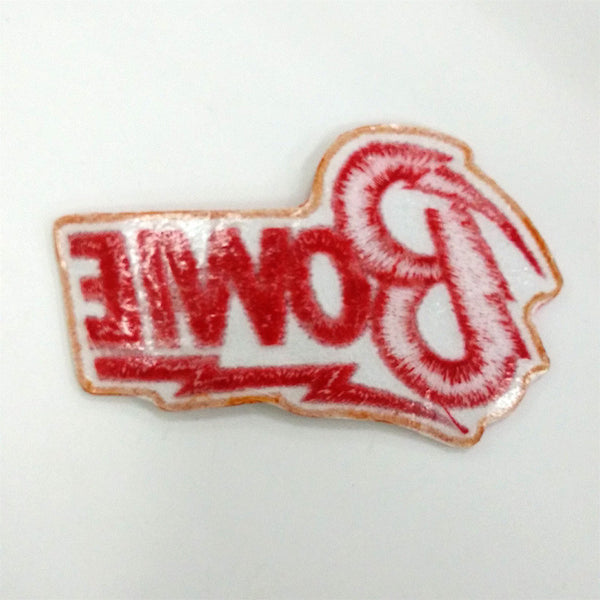 David Bowie red/yellow flash iron-on/sew-on cloth patch