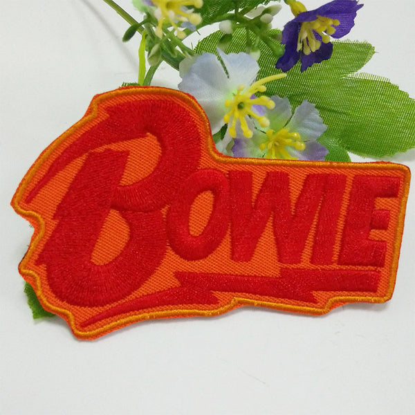 David Bowie red/yellow flash iron-on/sew-on cloth patch