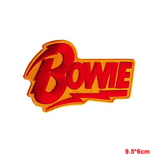David Bowie red/yellow flash iron-on/sew-on cloth patch