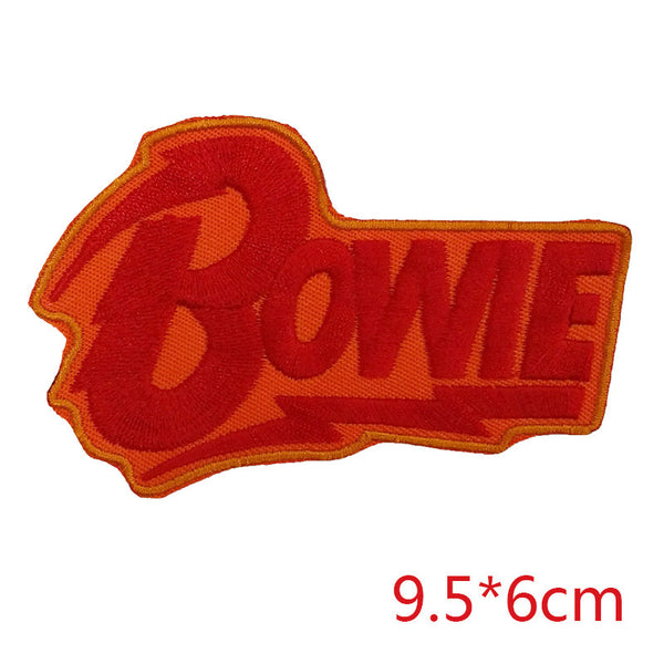David Bowie red/yellow flash iron-on/sew-on cloth patch
