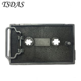 Luxury Men ROCK STAR CASSETTE TAP BELT BUCKLE Fashion Music Tape Metal Belt Buckle Classic Men's Jeans accessories