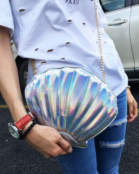 Clam Off! Crossbody Purse