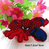 Free Shipping 10pcs Mixed Super Hero Spider Man Embroidered Iron On Patches Marvel Comics Jacket Patch Appliques DIY Accessory