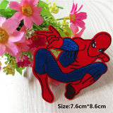 Free Shipping 10pcs Mixed Super Hero Spider Man Embroidered Iron On Patches Marvel Comics Jacket Patch Appliques DIY Accessory
