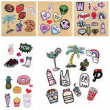 FENGRISE Cartoon Embroidered Patch Iron On Patches For Kids Clothing Felt Shapes Sewing Applique Fabric Lace Badge Letter Patch