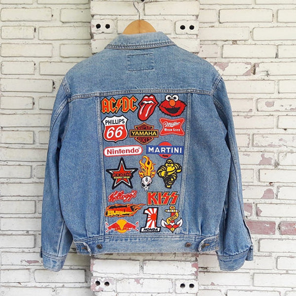 FENGRISE Cartoon Embroidered Patch Iron On Patches For Kids Clothing Felt Shapes Sewing Applique Fabric Lace Badge Letter Patch