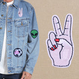 FENGRISE Cartoon Embroidered Patch Iron On Patches For Kids Clothing Felt Shapes Sewing Applique Fabric Lace Badge Letter Patch