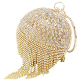 Golden Diamond Tassel Handbag