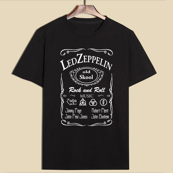 Led Zeppelin in Jack Daniels Design T