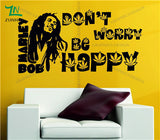 Bob Marley - 'Don't Worry Be Happy'  Vinyl Wall Sticker Decal