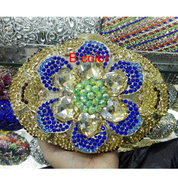 Jewel Encrusted Flower-gasm Clutch