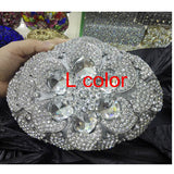 Jewel Encrusted Flower-gasm Clutch