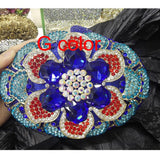 Jewel Encrusted Flower-gasm Clutch